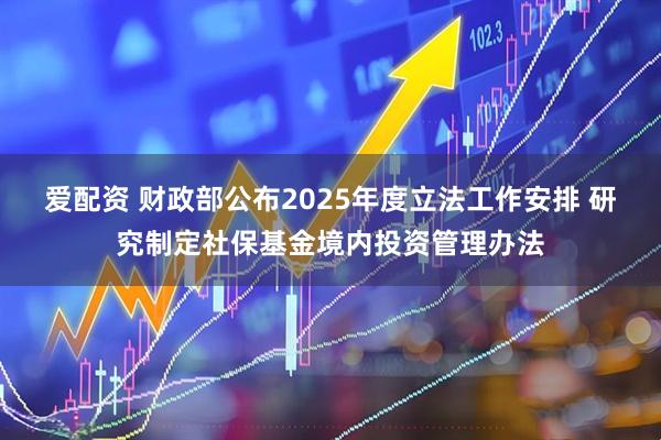 爱配资 财政部公布2025年度立法工作安排 研究制定社保基金境内投资管理办法
